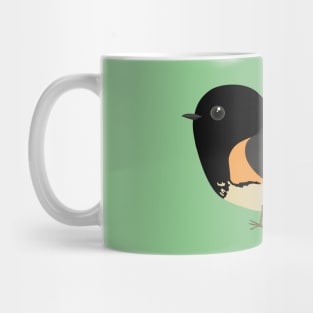 A vector illustration of a cute comic American redstart Mug